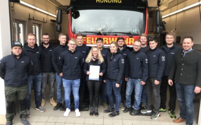 Ehrenamtskarte in blau für engagierte Feuerwehrkameradinnen und Kameraden