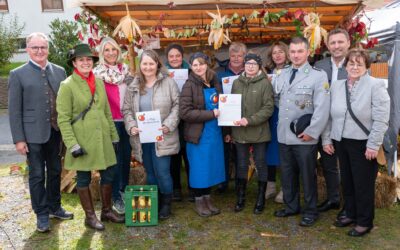 Standprämierung beim Apfelmarkt Hunding